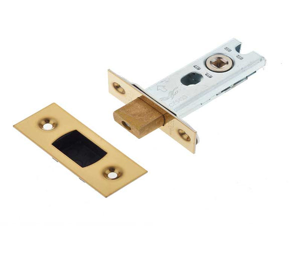 Jedo Heavy Duty Tubular Deadbolts 64mm Brass Finish