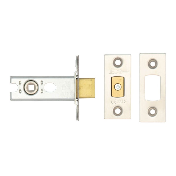Jedo Heavy Duty Tubular Deadbolts 64mm Satin Stainless Steel