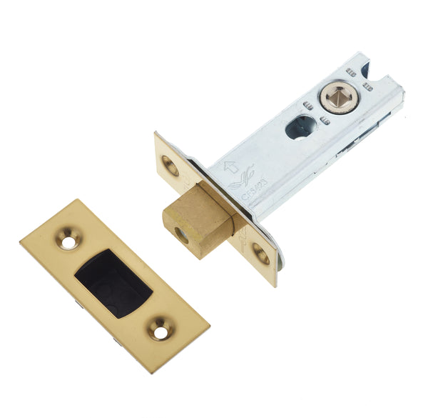 Jedo Heavy Duty Tubular Deadbolts 76mm Brass Finish