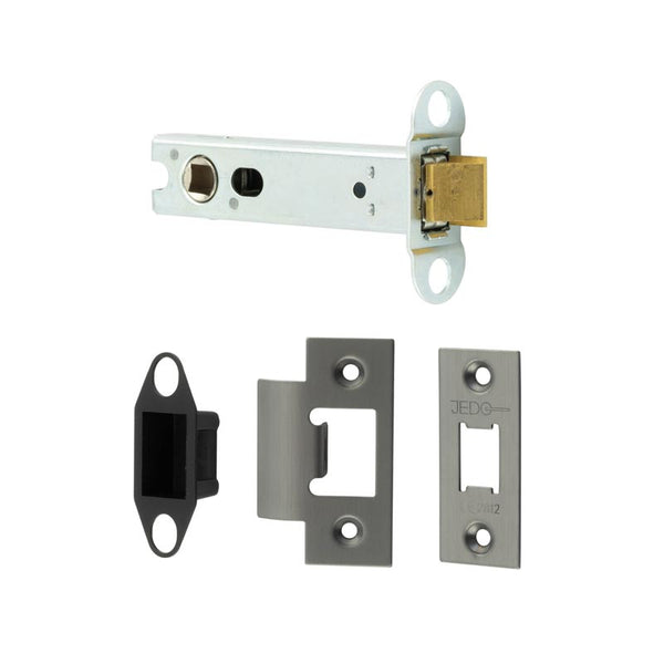 Jedo Heavy Duty Tubular Latches - 45 Degree Short Travel 102mm Gun Metal