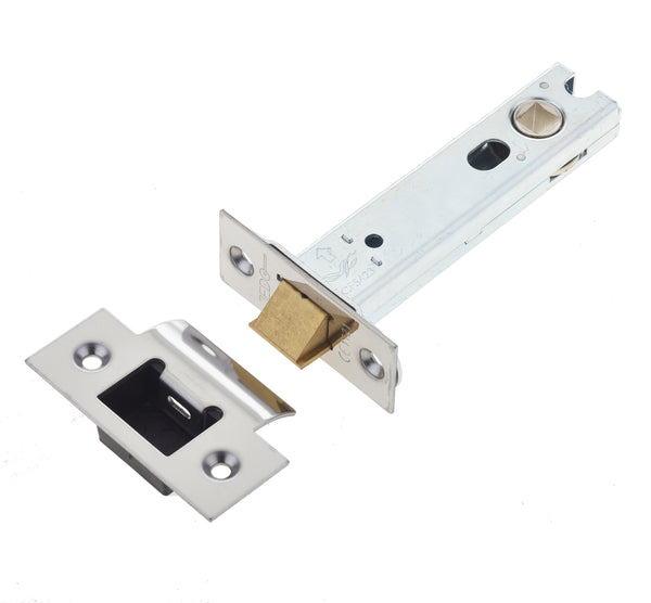 Jedo Heavy Duty Tubular Latches - 45 Degree Short Travel 102mm Polished Stainless Steel