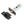 Jedo Heavy Duty Tubular Latches - 45 Degree Short Travel 76mm Black