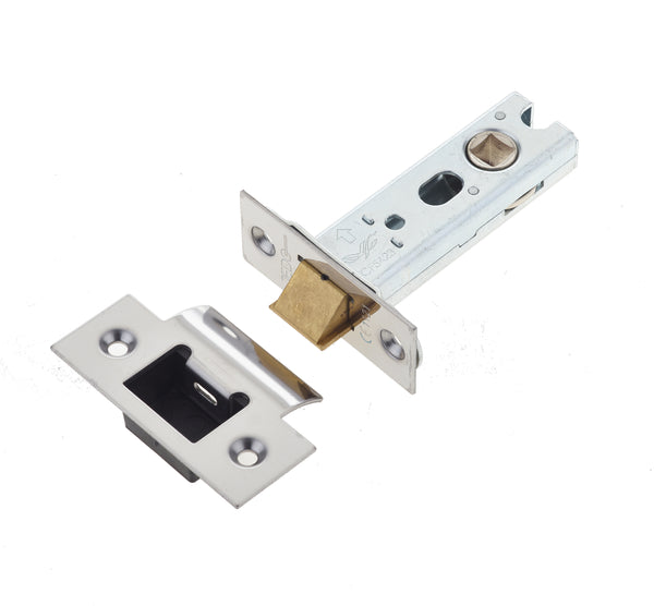 Jedo Heavy Duty Tubular Latches - 45 Degree Short Travel 76mm Polished Stainless Steel