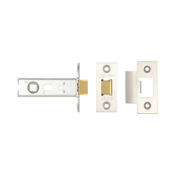 Jedo Heavy Duty Tubular Latches - 45 Degree Short Travel 76mm Satin Stainless Steel