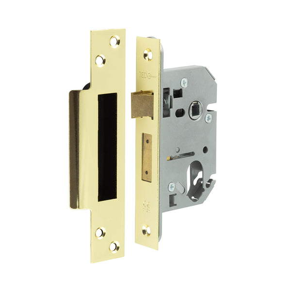 Jedo Oval Profile Sashlocks 65mm Polished Brass