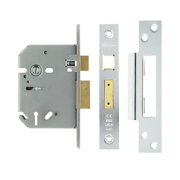 Jedo 3 Lever Sashlocks 76mm Polished Chrome