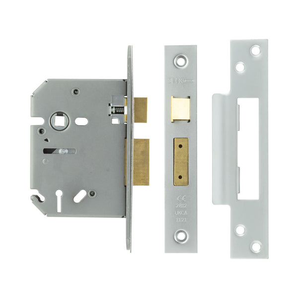 Jedo 3 Lever Sashlocks 76mm Satin Chrome