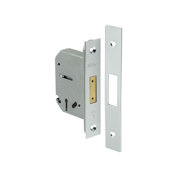 Jedo 3 Lever Deadlocks 65mm Polished Chrome