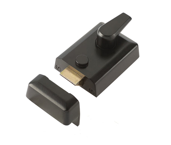 Jedo Standard Stile Night Latches 90mm Black