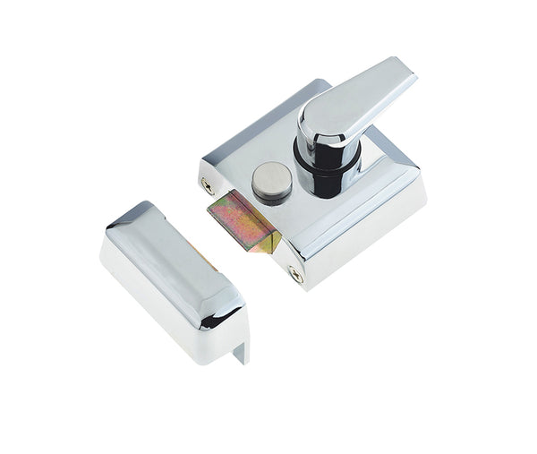Narrow Stile Night Latches 66mm Polished Chrome