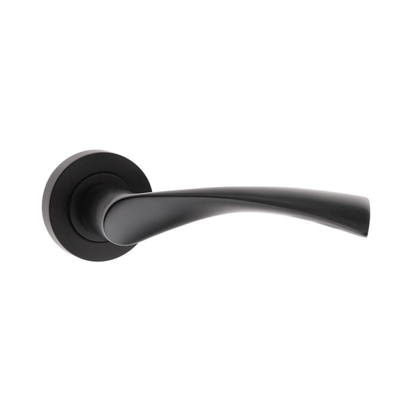 Twirl Black Door Handle