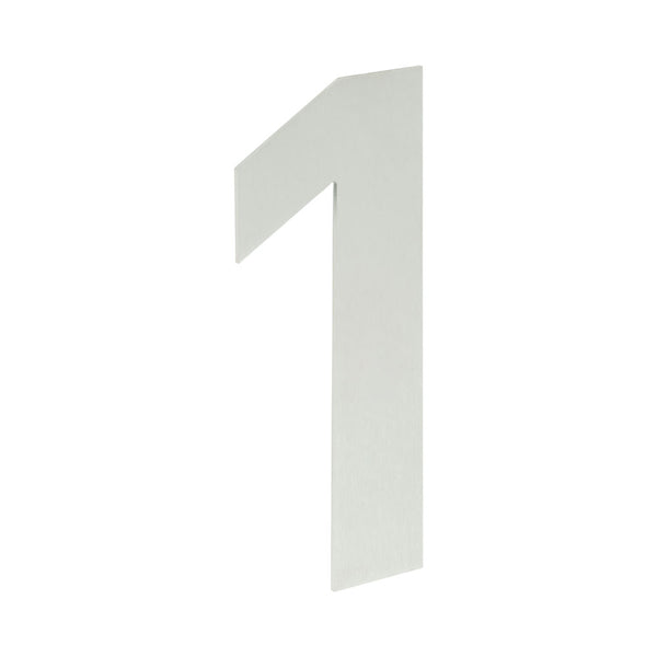 150mm Numerals SSS Finish 150mm Satin Stainless Steel No. 1