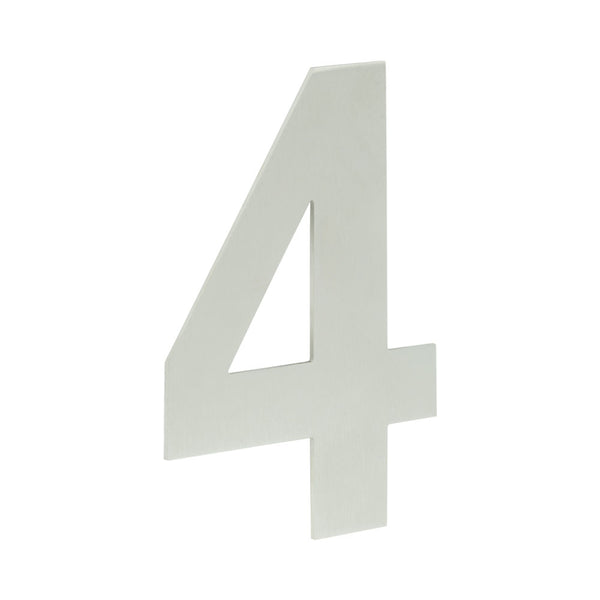 150mm Numerals SSS Finish 150mm Satin Stainless Steel No. 4