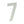 150mm Numerals SSS Finish 150mm Satin Stainless Steel No. 7