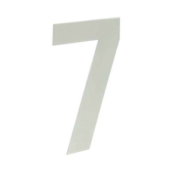 150mm Numerals SSS Finish 150mm Satin Stainless Steel No. 7