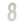150mm Numerals SSS Finish 150mm Satin Stainless Steel No. 8
