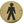 Stainless Steel Male Symbol 75mm Polished Brass