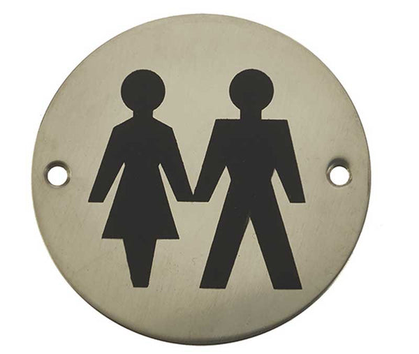 Stainless Steel Unisex Symbol 75mm Polished Stainless Steel