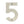 100mm Numerals SSS Finish 100mm Satin Stainless Steel No. 5