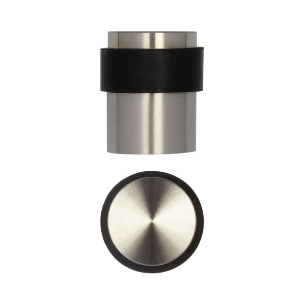 Stainless Steel Floor Mounted Door Stops 40x35mm Satin Stainless Steel