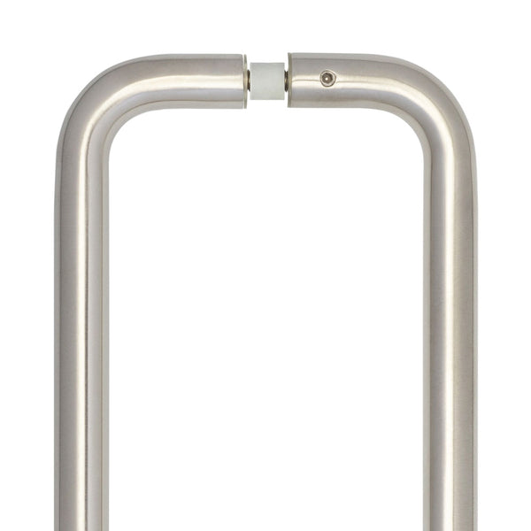 Stainless Steel 19mm D Shape Pull Handles B2B Fixing 150x19mm Satin Stainless Steel