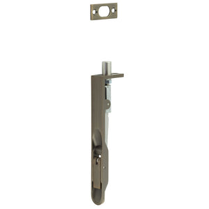 Lever Action Radius Flush Bolt 150x20mm Antique Brass