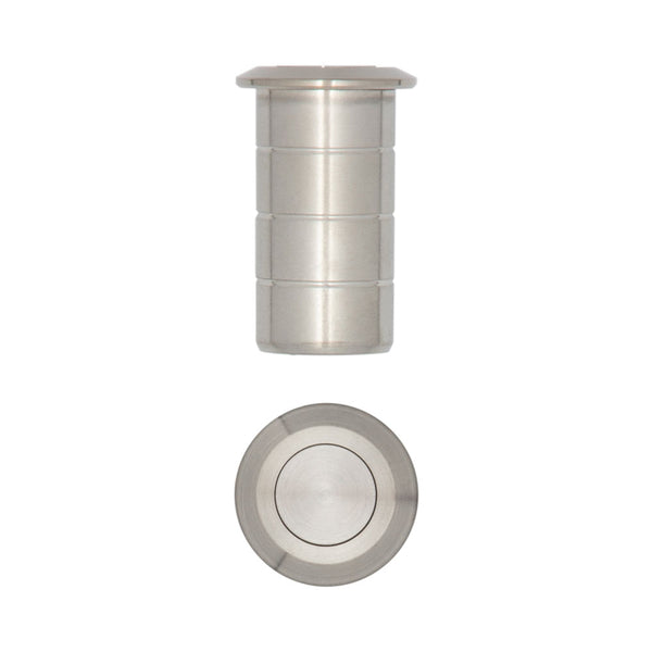 Stainless Steel Dust Proof Spring Floor Bolt Socket for Concrete 20x25mm Satin Stainless Steel