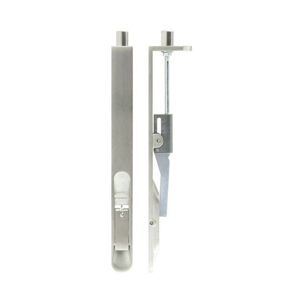Lever Action Flushbolts Radiused Forend 609x20mm Satin Stainless Steel
