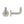 Single Robe Hook 48mm Satin Stainless Steel