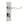 Victorian Scroll Door Handle on Bathroom Plate Polished Chrome