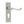 Victorian Scroll Door Handle on Euro Profile Lockplate Satin Chrome