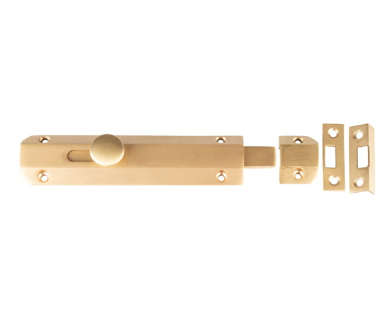 Jedo Architectural Slide Door Bolts 150x35mm Satin Brass