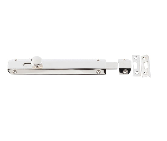 Jedo Architectural Slide Door Bolts 200x35mm Polished Nickel