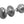 Jedo Mushroom Rim Door Knobs 50mm Satin Chrome