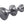 Contract Rim Door Knob Satin Chrome