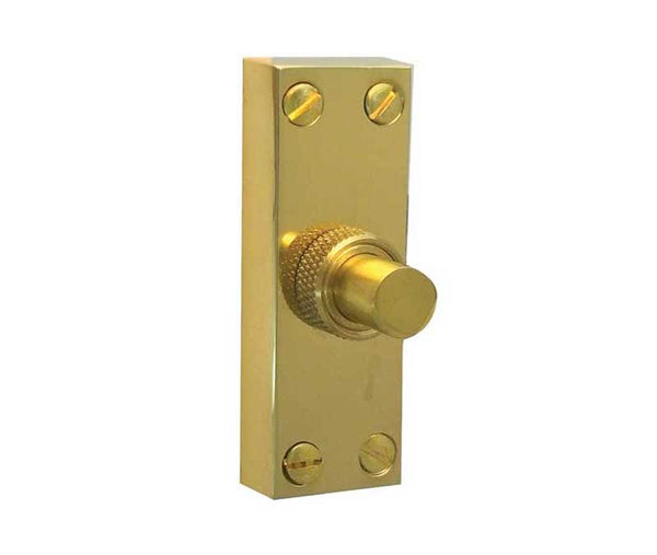 Jedo Bell Pushes 80x30mm Polished Brass