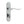 Henley Suite Door Handle on Bathroom Plate Polished Chrome