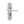 Henley Suite Door Handle on Bathroom Plate Satin Chrome