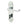 Epsom Suite Door Handle on Bathroom Plate Polished Chrome