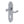 Epsom Suite Door Handle on Lockplate Satin Chrome