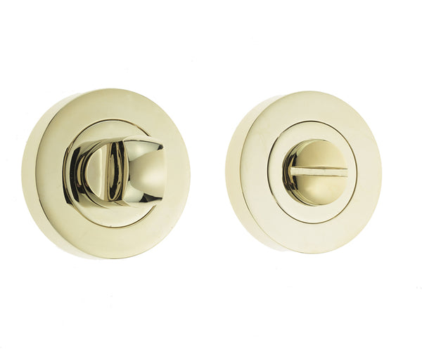 Jedo Designer Turns & Releases 50mm Round Rose no Indicator 50x10mm Brass Finish