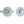 Jedo Designer Easy Turns & Releases 50mm Round Rose with Indicator 50mm Satin Chrome