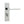 Delta Suite Door Handles on Bathrooom Plate Polished Chrome