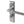 Delta Suite Door Handles on Bathrooom Plate Satin Chrome