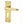 Victorian Straight Door Handles on Euro Profile Lockplate Polished Brass
