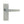 Victorian Straight Door Handle on Short Latchset Plate Satin Chrome