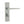 Bray Door Handle on Bathroom Plate Satin Chrome