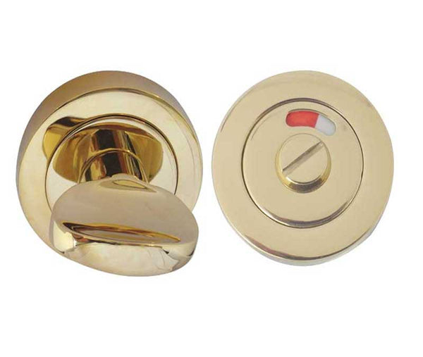 Jedo Designer Turns & Releases 50mm Round Rose with Indicator 50x10mm Brass Finish