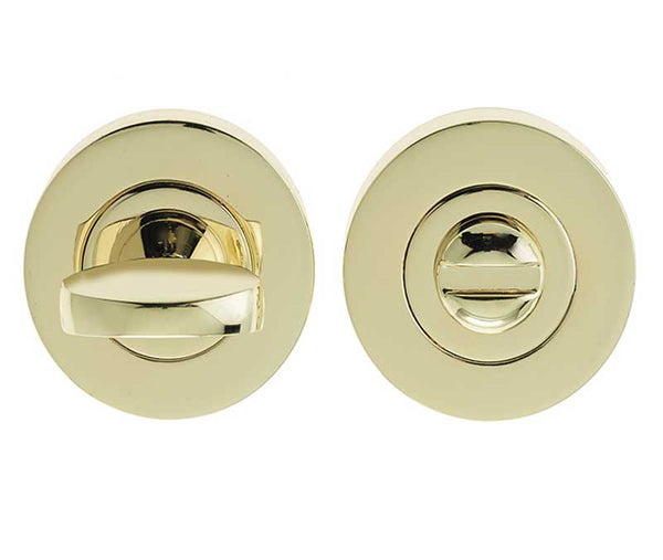 Jedo Designer Turns & Releases 50mm Round Rose no Indicator 50x10mm Brass Finish