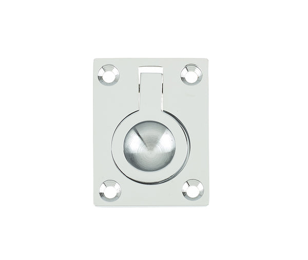Jedo 38x50mm Flush Rings 38x50mm Polished Chrome